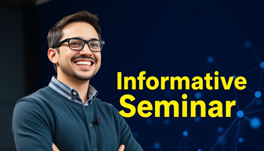 Data Analyst Jobs seminar poster featuring smiling speaker.