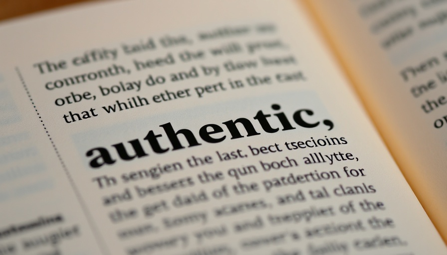 Close-up of the word 'authentic' in a dictionary, focusing on definition.