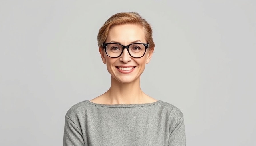 Confident woman smiling in studio, disability employment