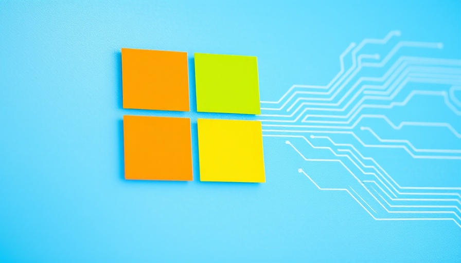 Microsoft logo with digital circuits, symbolizing Windows 11 upgrade