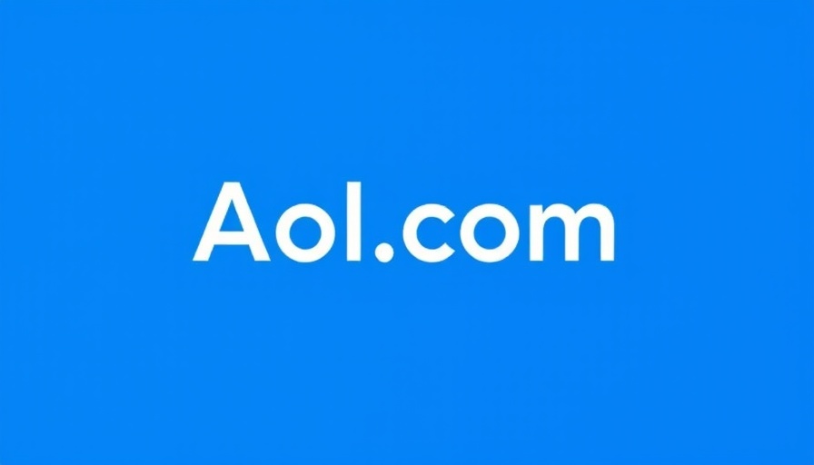 AOL.com logo on blue background representing digital platform.