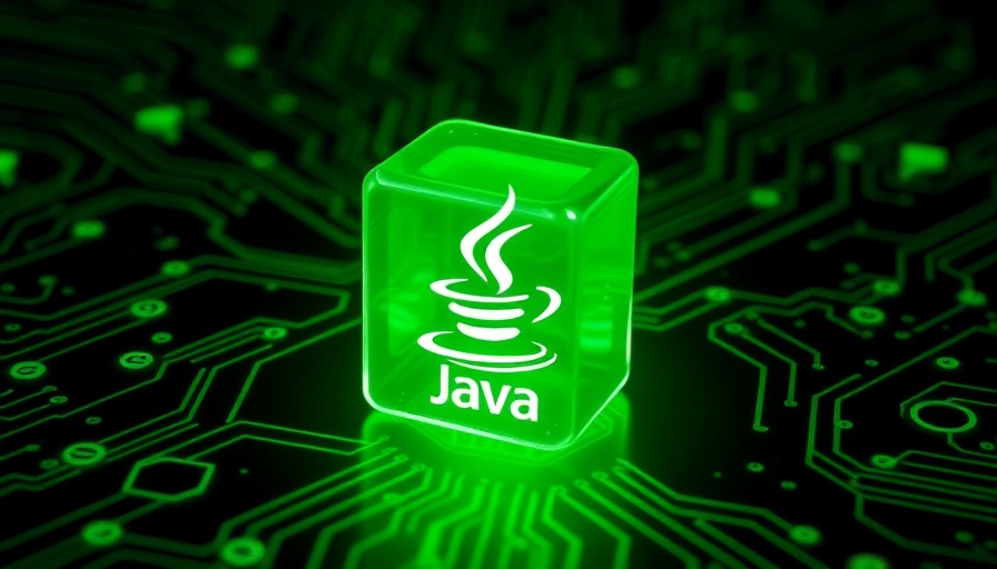 Futuristic static code analysis concept with glowing Java cube.