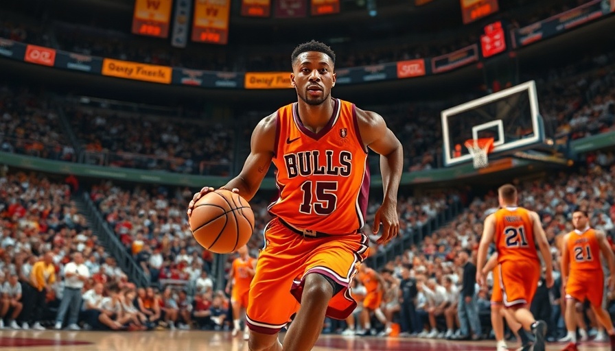 Texas basketball player in action during a lively game.