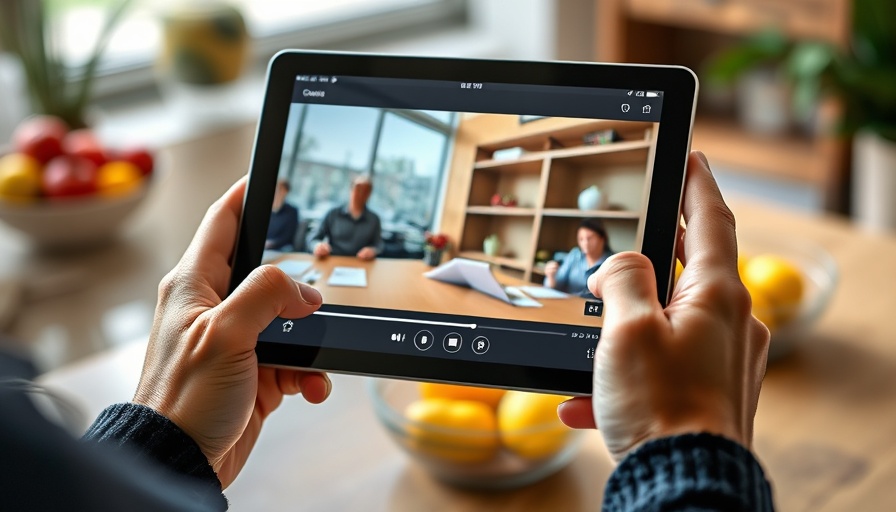 Amazon advertising: Tablet streaming video interface close-up.