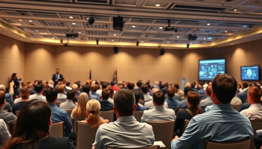 Reputation management tools presented at a business conference.