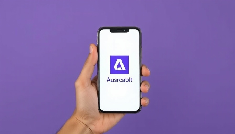 Minimalistic smartphone brand analysis on purple background.