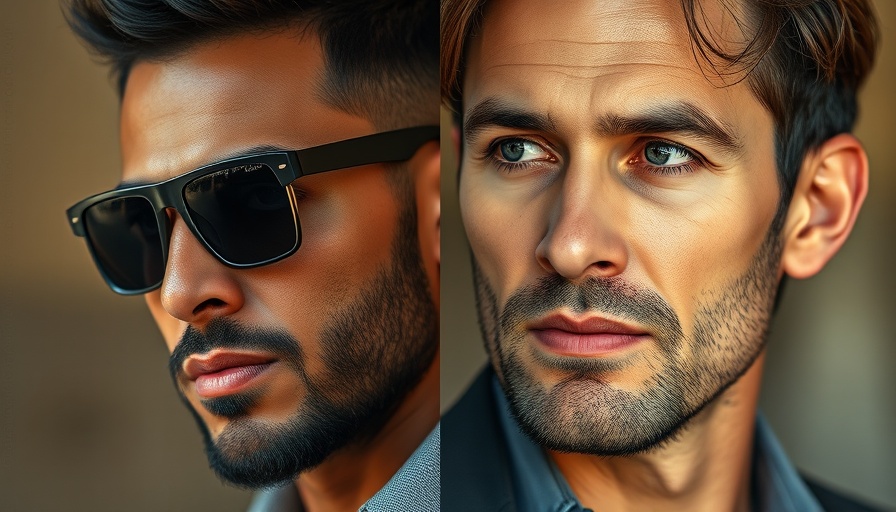 Close-up of two men's faces, one in sunglasses, linked to a controversy.