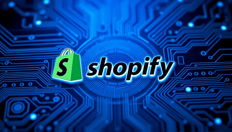 Shopify logo on digital circuit board background, Social Media Stocks