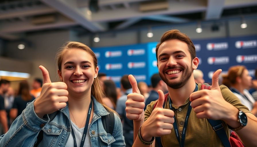 Atlas Camp 2025 insights event, smiling attendees with thumbs up.