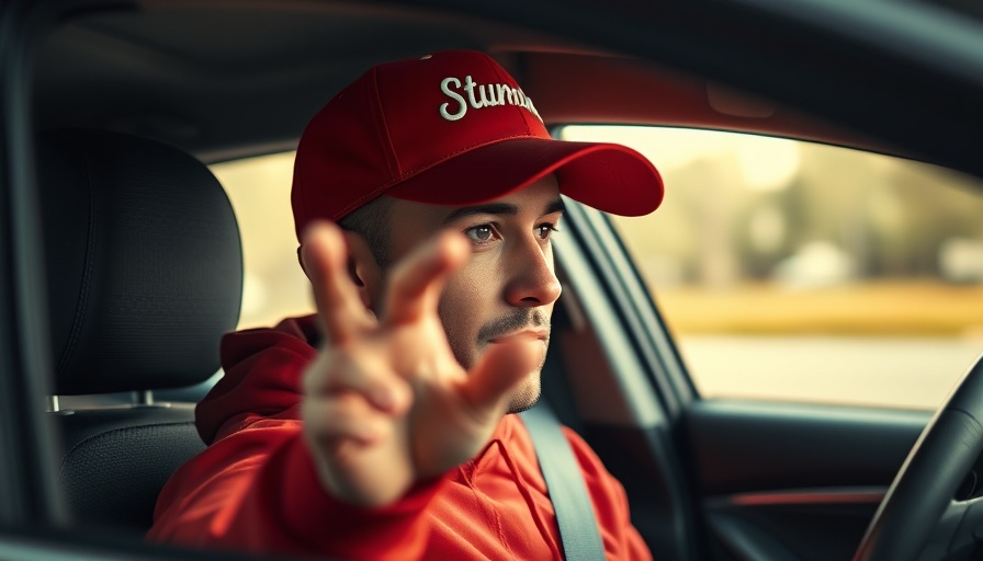 Individual with red cap gesturing in a car, schools end DEI programs.