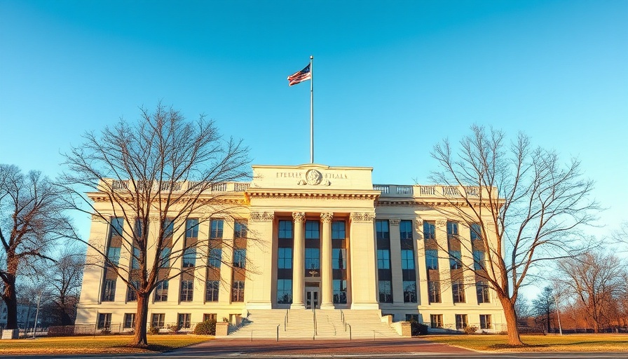 Federal building reflects Trump's trade and immigration policies inflation concerns.