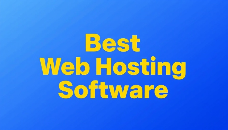 Best Web Hosting Services 2025 graphic on blue background.