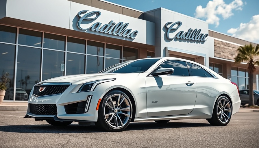 Cadillac at dealership entrance, Reputation Management Cadillac