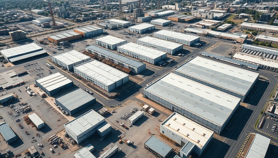 Manufacturing complex illustrating $30 million business growth.