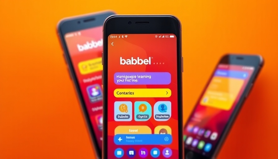 Babbel language learning subscription interface on smartphones.