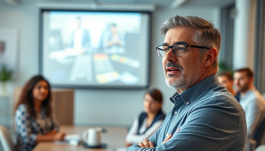 Agile Leadership spotlight in a modern office presentation.