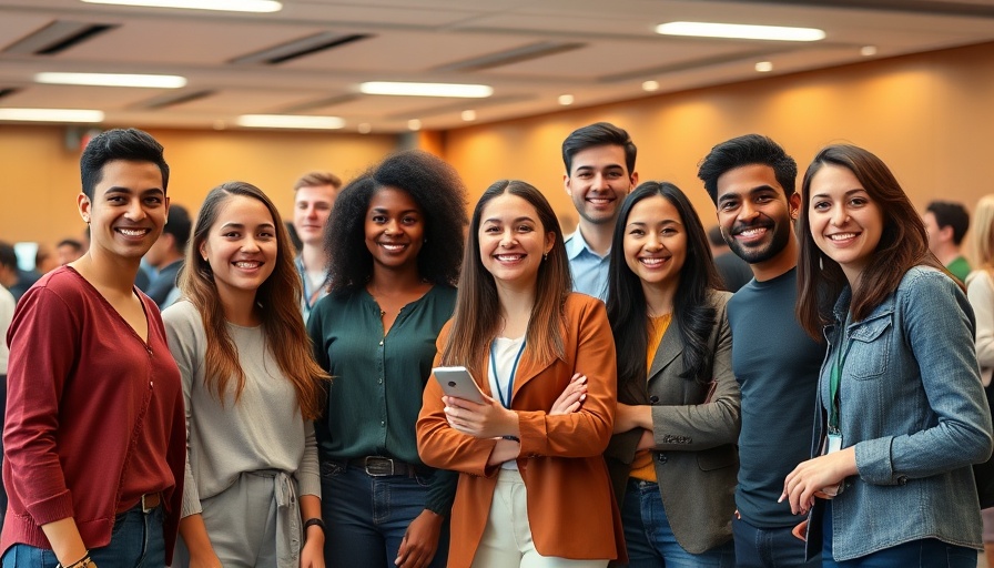 Teens at a conference for developing an entrepreneurial mindset.