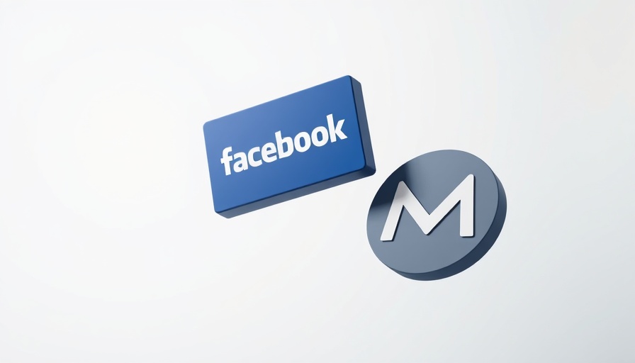 Floating Facebook and Meta logos symbolizing Meta's $47.5 billion quarter.