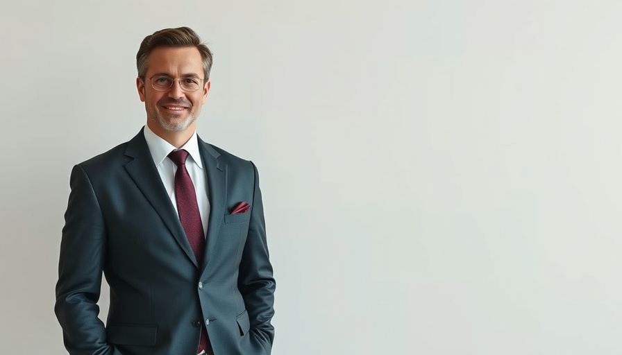 RR Kabel advertising strategy showing business executive with company poster.