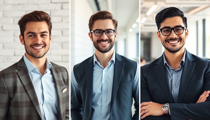 Professional men, smiling confidently, representing top personal branding experts 2025.