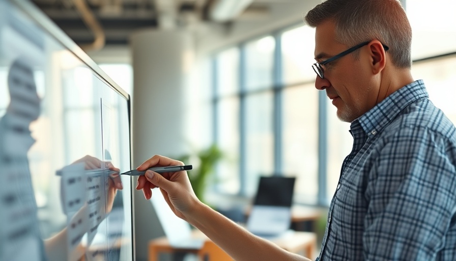 Focused man writing on Kanban board, Agile Metrics that Matter.