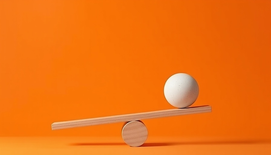Emotionally intelligent people learn balance concept with spheres on seesaw.
