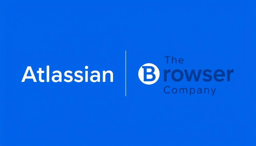 Atlassian and The Browser Company logos on blue background.