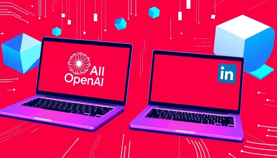 OpenAI AI Worker Jobs Platform graphic with logos on laptops.