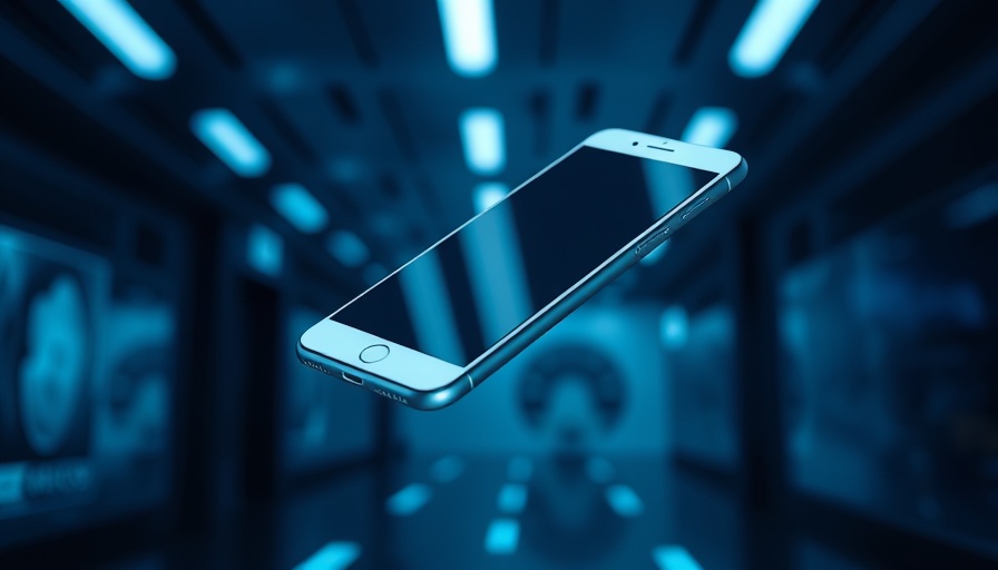 Apple new iPhone Air features sleek design in tech environment.