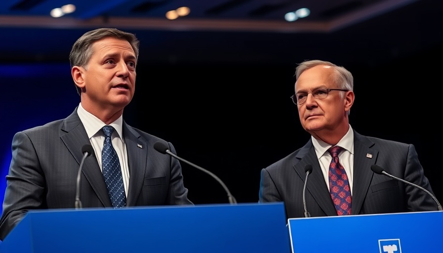 Two men in formal settings related to social media lifetime bans.