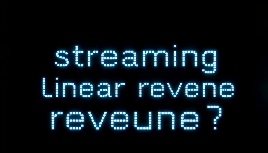 Digital text pondering on streaming vs linear revenue and TV ad importance