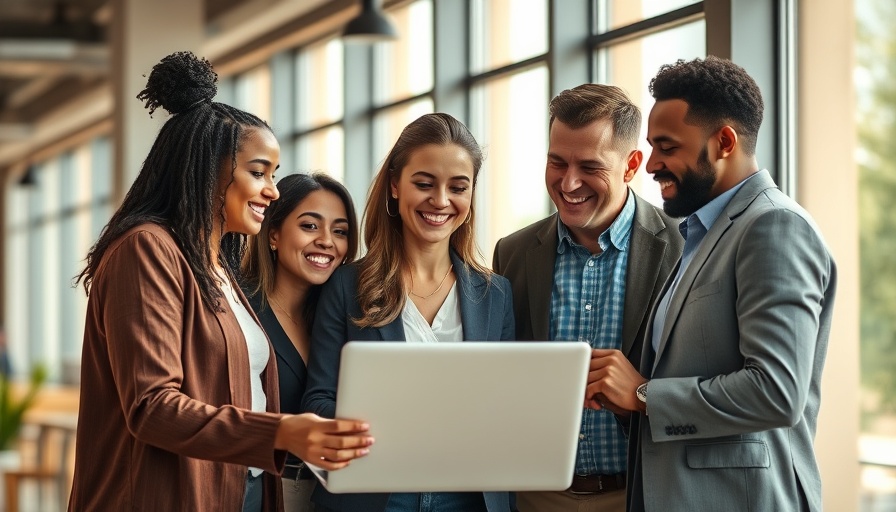 Agile Leadership spotlight: Diverse team collaborating energetically.