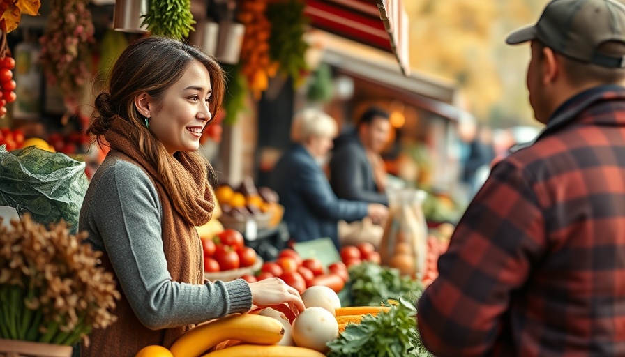 Small business confidence rises at lively outdoor market.