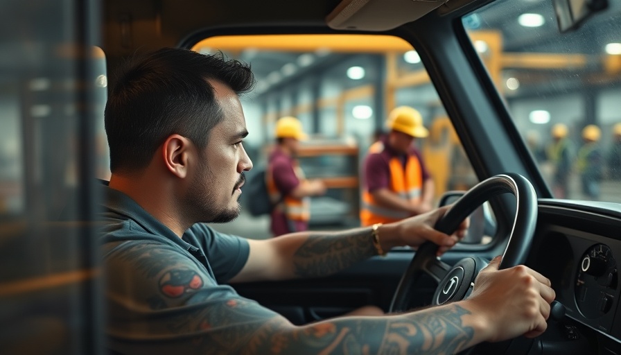 Tattooed driver in vehicle, stricter visa rules Colorado backdrop.
