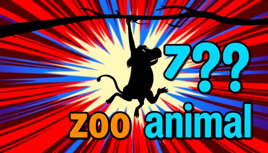 Dynamic silhouette of a zoo animal with colorful background - DenverFright.