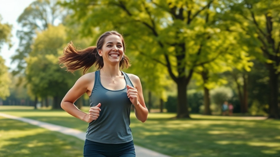 Woman exercising in park showcasing Zone 2 cardio benefits.