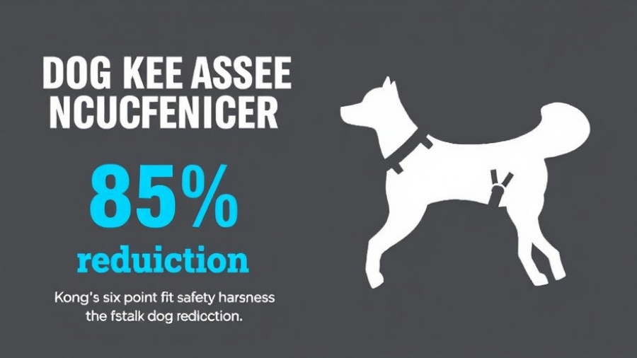 Infographic showing 85% fewer escapes with Kong Safety Dog Harness.