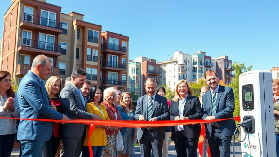 Opening of affordable housing EV chargers in Denver.