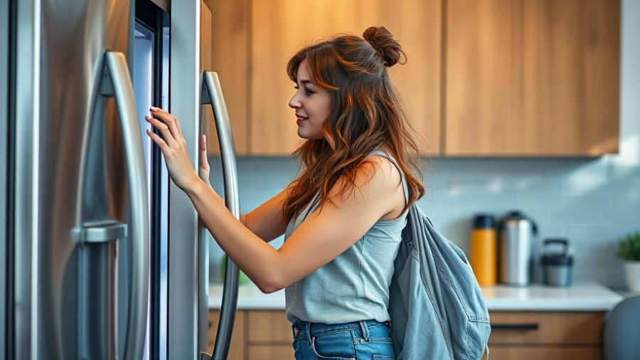 Woman searching refrigerator for foods to eat after wisdom teeth removal