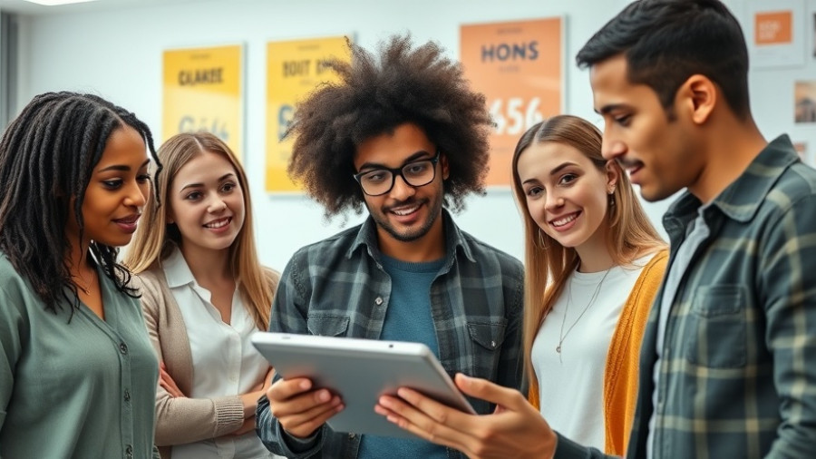 Young adults exploring mortgage rates on a tablet.