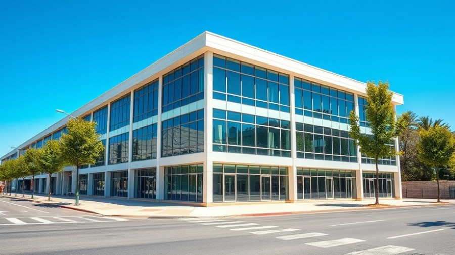 Large office building in urban area, related to Cap Hill office building sale.