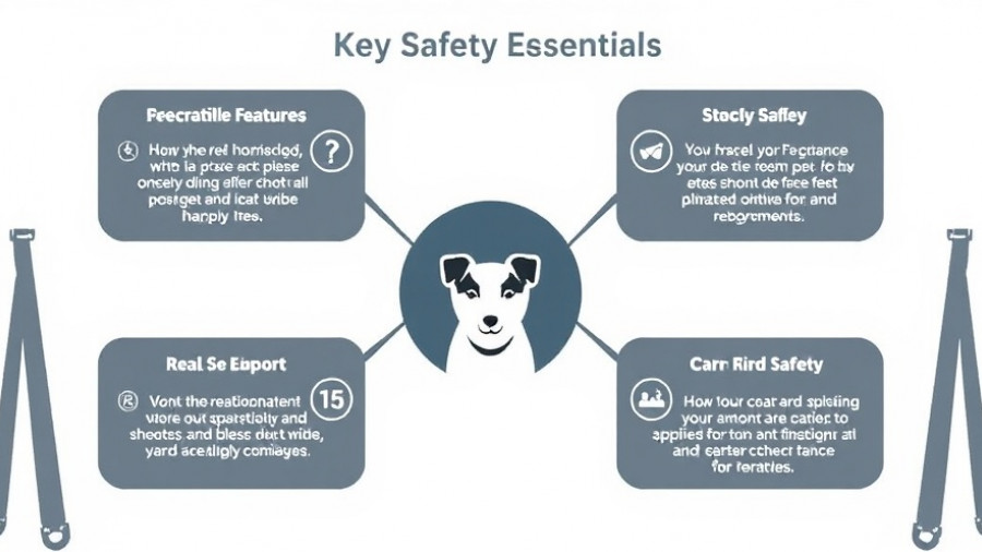 PetSafe Happy Ride dog safety seat infographic detailing crash safety features.