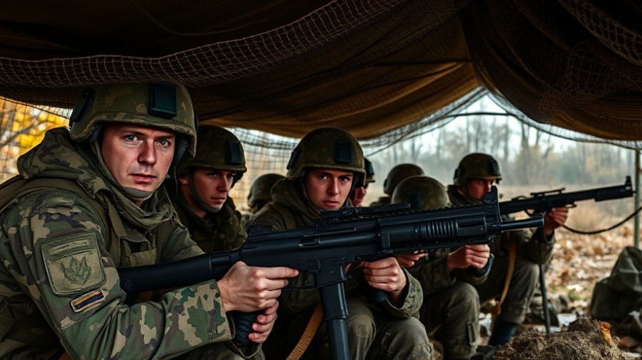 Ukrainian soldiers in defensive position, Ukraine Defense of Pokrovsk