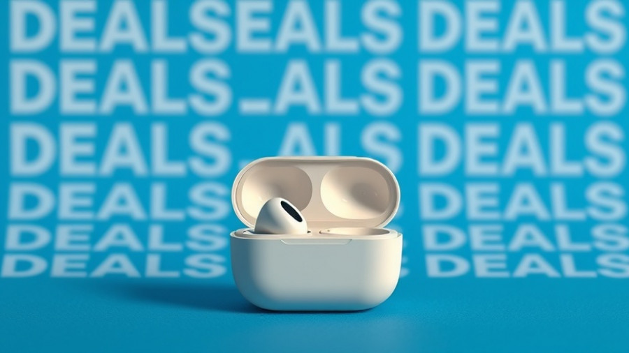 Google Pixel Buds Pro 2 in open case against a blue 'DEALS' background