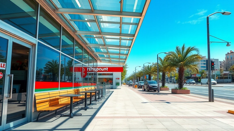 Closed Smashburger restaurant in Denver with empty patio.