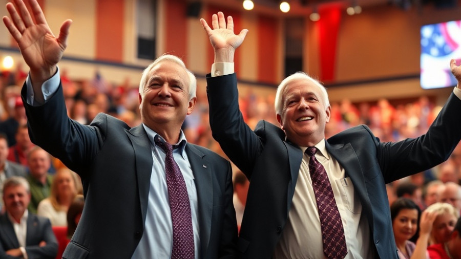Dick Cheney legacy event with prominent figures in suits.