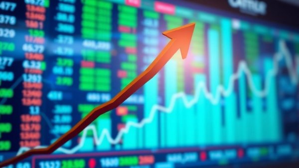 Chart showing growth in high dividend stocks with upward trend.
