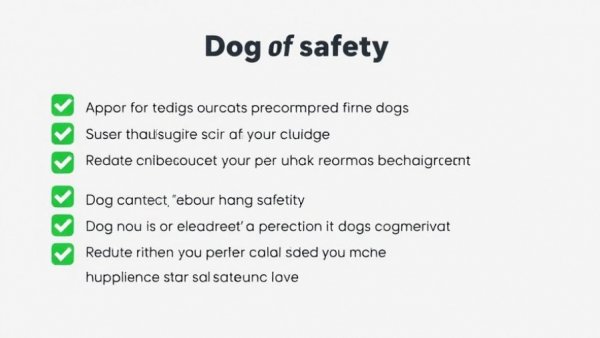 Dog safety tips and recommendations graphic.