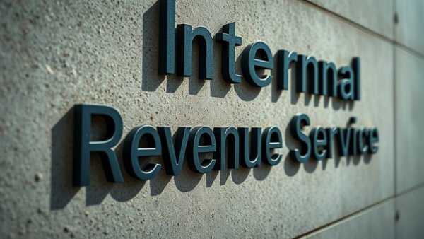 IRS Direct File cancellation concept with IRS building signage.