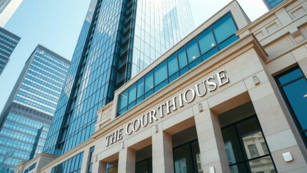 Modern courthouse building in Denver, related to real estate lawsuits.